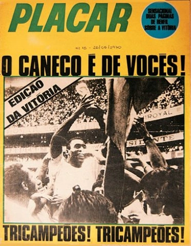 Seleção Brasileira vence a Copa do Mundo de 70 e estampa a capa da revista Placar, Aymoré era olheiro do técnico Zagalo