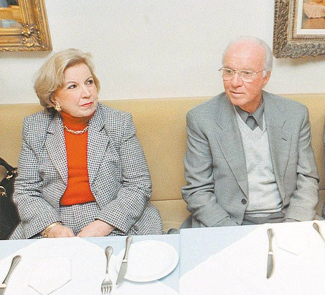 Zagallo e sua esposa Alcina, que morreu em em 5 de novembro de 2012. Foto: Reprodução/eBand