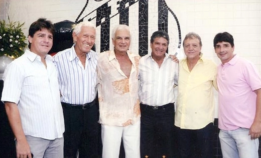 Da esquerda para a direita: Lalá é o segundo, Maneco o terceiro, o quarto é Manuel Maria e o quinto é Douglas