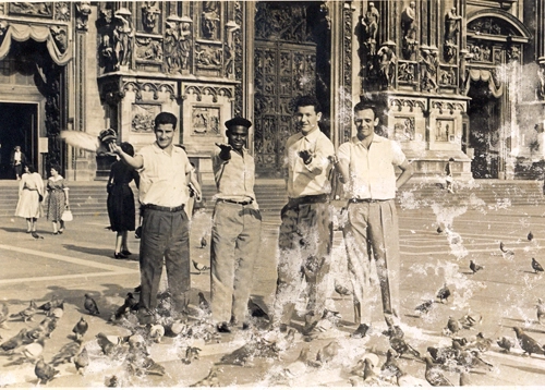Afonsinho, Coutinho, Lalá e Pepe, em 1960: ir a Roma sem soltar pombinhas 