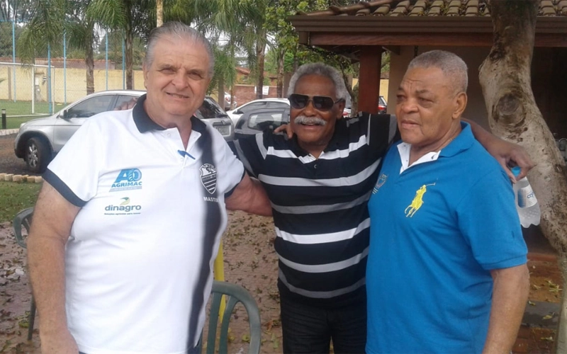 Encontro de amigos em 2018 em Ribeirão Preto. Tomires, Coutinho e Píter.