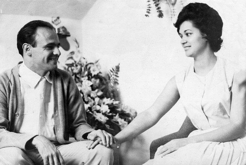 Pepe e sua esposa Nélia, durante a década de 60. Foto: Reprodução