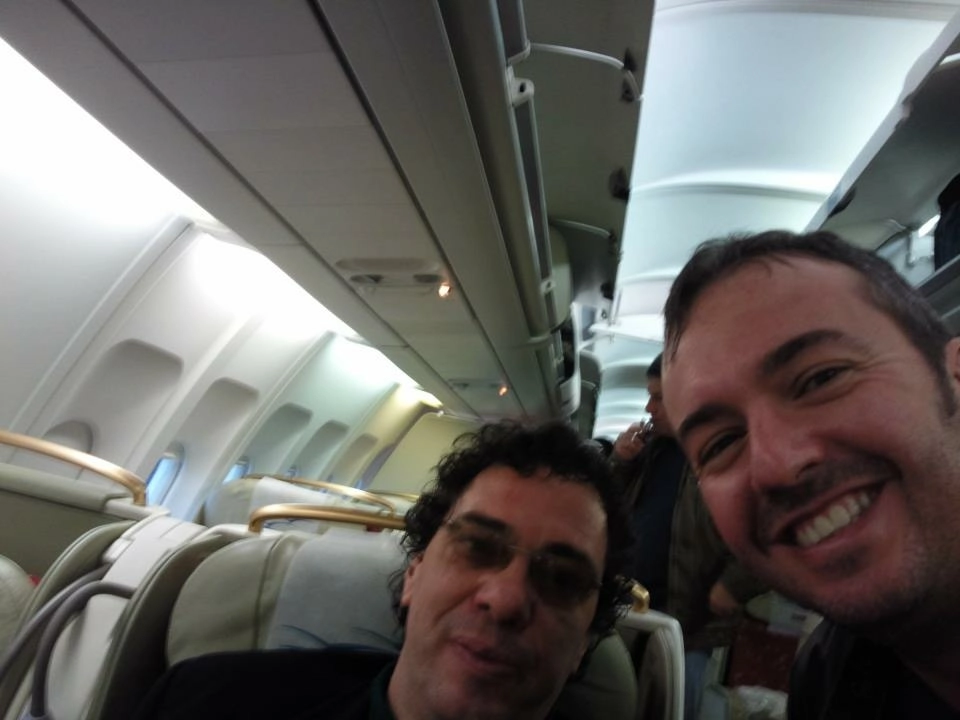 Casagrande foi pego de surpresa por Weber Lima dentro do avião, em 2015