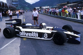A revolucionária Brabham BT55 em Jacarepaguá. Foto: Divulgação