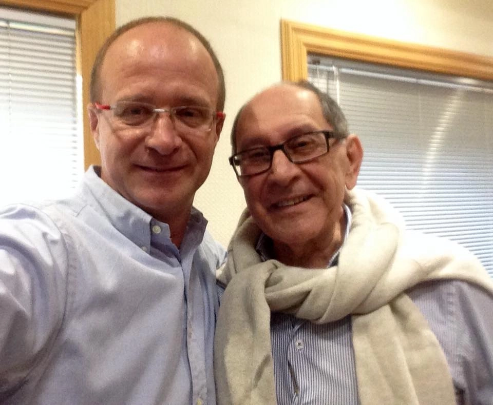 Dois craques do microfone: Rogério Assis e José Silvério (foto de 2016)