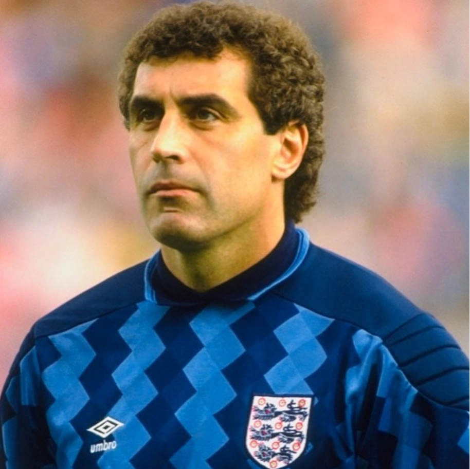 Em 1989, pela Seleção Inglesa. Foto: arquivo pessoal de Peter Shilton