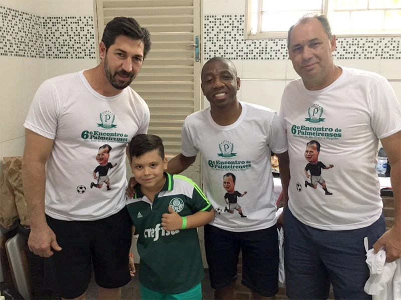 Em setembro de 2017, em S&atilde;o Jos&eacute; do Rio Preto: S&eacute;rgio, um garotinho da cidade, Amaral e Evair