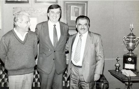 José Astollphi, Valdemar Corauci e o ex-presidente da Federação Paulista de Futebol, Eduardo José Farah