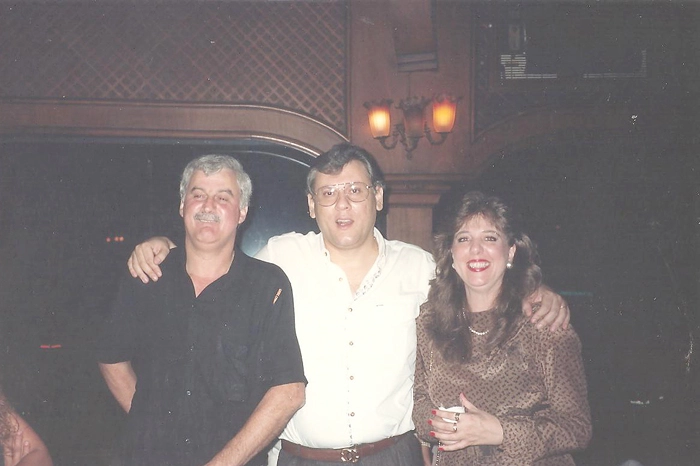 Nicolau Anechinni, Milton Neves e Sandra Vanira Cerávolo Paoliello, irmã de Esquilo, que foi prefeito de Muzambinho entre 2000 e 2004