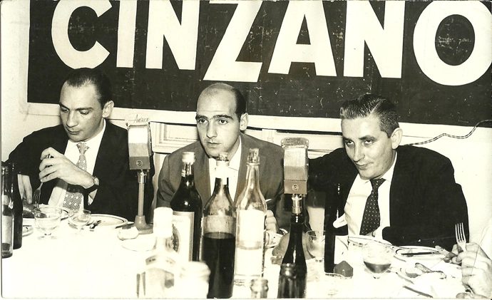 Na foto estão, da esquerda para à direita: Luiz Noriega, Mário Travaglini e Luis Augusto Maltoni. Foto: Arquivo de Mário Travaglini