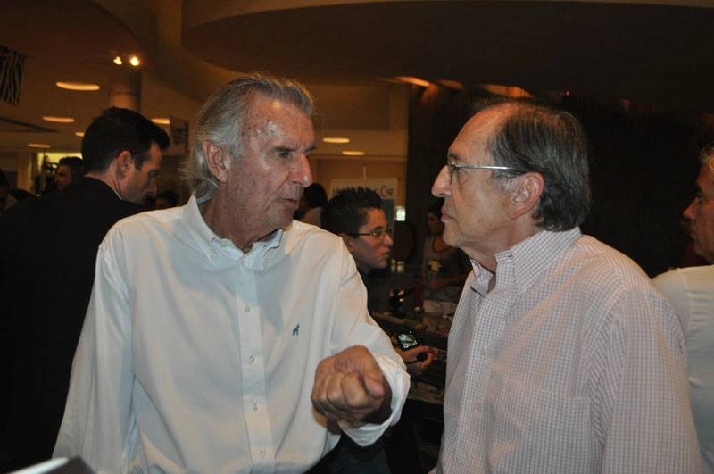 Wilsinho Fittipaldi e o jornalista Lito Cavalcanti na 7ª edição do Velocult, em 30 de março de 2016, no Conjunto Nacional, em São Paulo. Foto: Marcos Júnior Micheletti/Portal TT