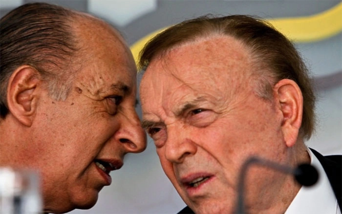 Marco Polo Del Nero conversa com o então presidente da CBF, José Maria Marin. Foto: UOL