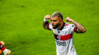 Gabigol foi destaque na vitória rubro-negra em Porto Alegre. Foto: Twitter