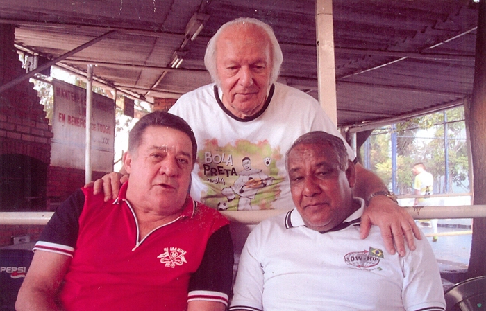 Leivinha (ex-jogador do Palmeiras), Jaim&atilde;o e Maur&atilde;o (ex-jogador do Corinthians). Foto: arquivo pessoal