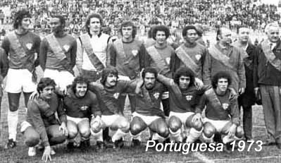 Em pé: Teodoro, Wilson, Samuel, Araújo, Nélson e Santos; agachados Alan, Dicá, Manfrini, Roberto Pinto e Ézio
