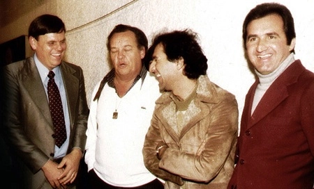 Edemar Annuseck, Peirão de Castro, Osmar Santos e Odárcio Ducci (presidente do Ilha Porchat)