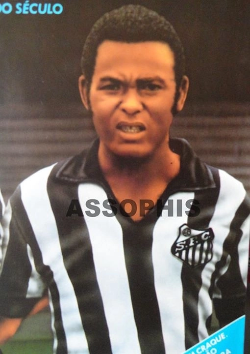 Coutinho em seu auge, durante a década de 60. Foto: ASSOPHIS (Associação dos Pesquisadores e Historiadores do Santos FC).
