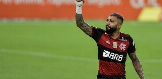 Gabigol marcou um dos tentos do Rubro-Negro. Foto: Divulga&ccedil;&atilde;o/Flamengo