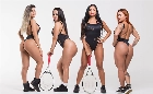 Tênis: Musas do Miss Bumbum fazem ensaio e dedicam a Roger Federer