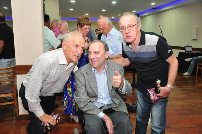 Da esquerda para a direita, Brida, Osmar Santos e Brecha. Foto enviada por Ricardo Sana