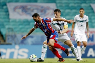 Gilberto marcou um dos gols do empate do Tricolor. Foto: Felipe Oliveira/EC Bahia