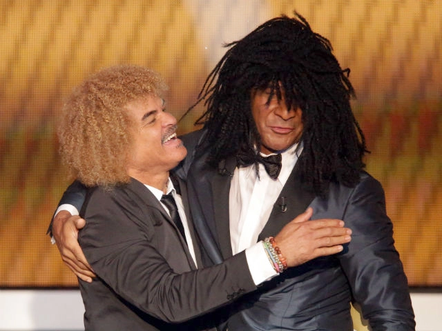 Valderrama e Gullit brincam com suas 