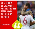 Preconceito, inveja e equívoco no desabafo de Sérgio Ramos sobre `Andrezinho` Iniesta