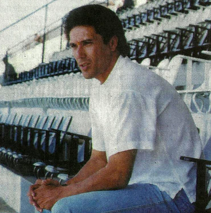 Em 1º de março de 1990, então treinador do Bragantino. Foto: Matuti Mayezo/Folhapress