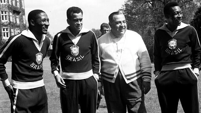 Djalma, Zito e Pelé.