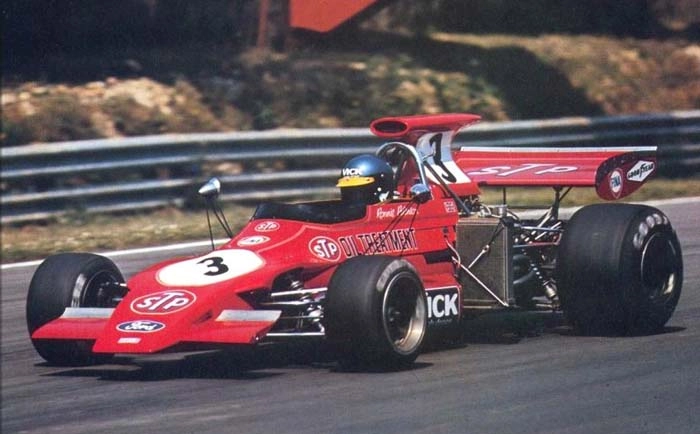 Com o March 721 no GP da Grã-Bretanha de 1972, em Brands Hatch. Foto: Divulgação