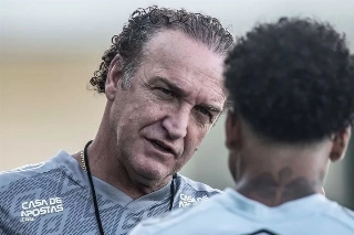 Atacante do peixe valorizou o trabalho do treinador em 2020. Foto: Ivan Storti/Santos FC