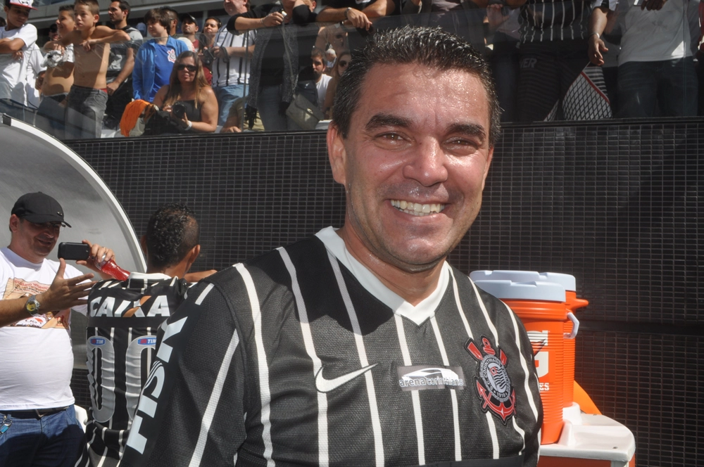 Marcelinho Paulista em 10 de maio de 2014 na Arena Corinthians. Foto: Marcos Júnior/Portal TT