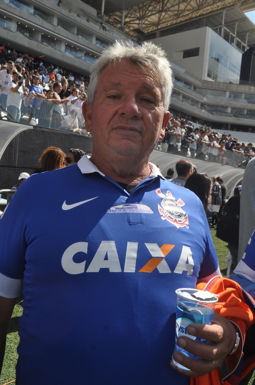 Luis Américo em 10 de maio de 2014 na Arena Corinthians. Foto: Marcos Júnior/Portal TT