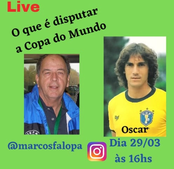 Participação de Oscar na live de Marcos Falopa em 29 de março de 2022