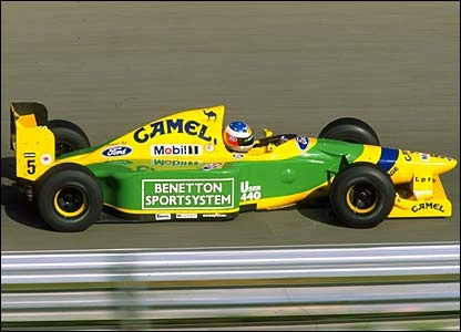 Em 1993, no GP de Portugal, sua segunda vitória na Fórmula 1. Foto: Divulgação