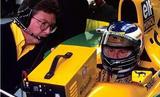 Ross Brawn e Schumacher em 1993, na Benetton. Foto: Divulgação