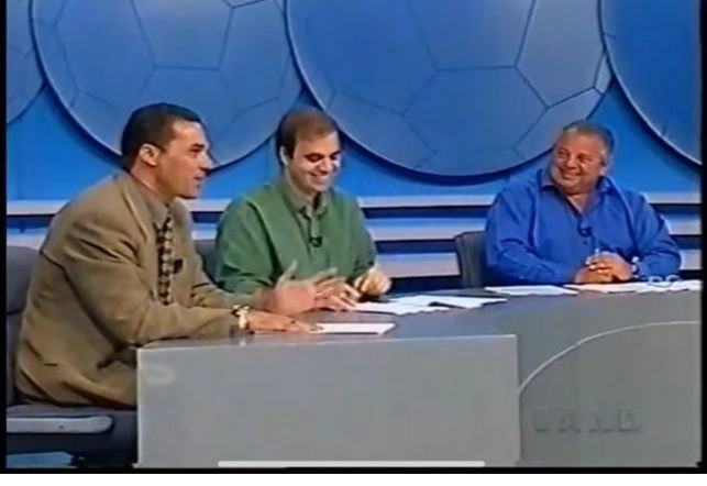 Durante programa da Band, Vanderlei Luxemburgo, Mauro Beting e Luciano do Valle. Reprodu&ccedil;&atilde;o