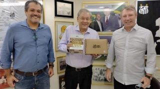 Milton Neves recebeu idealizadores do projeto. Foto: Kennedy Andrés/Portal TT