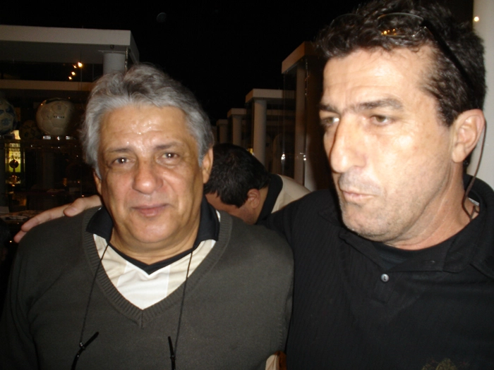 Vaguinho e Carlos Alberto Spina no Parque São Jorge, em outubro de 2012