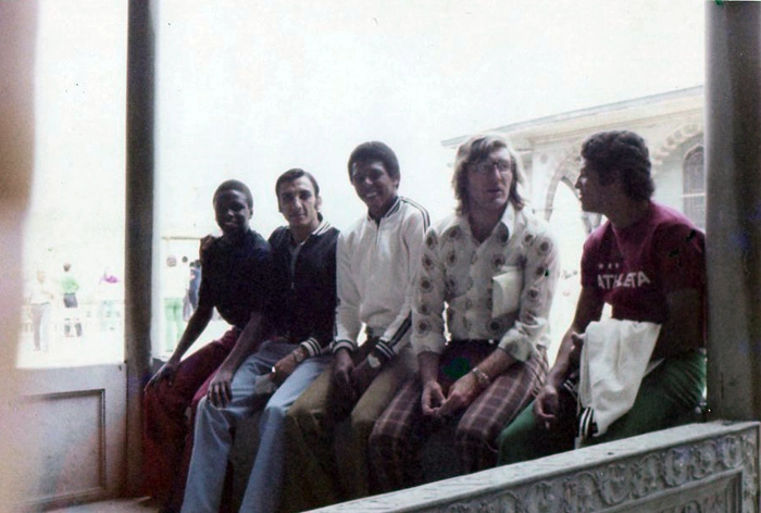 Da esquerda para a direita: Wladimir, Osmar de Oliveira, Mirandinha, Flávio Adauto e Vaguinho. Foto: arquivo pessoal de Osmar de Oliveira