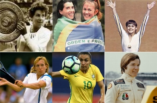Atletas que fizeram e fazem a história do esporte. Fotos: Divulgação