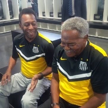 Pelé e Coutinho, sempre um reencontro de muita alegria e boas lembranças. Este, em 2018