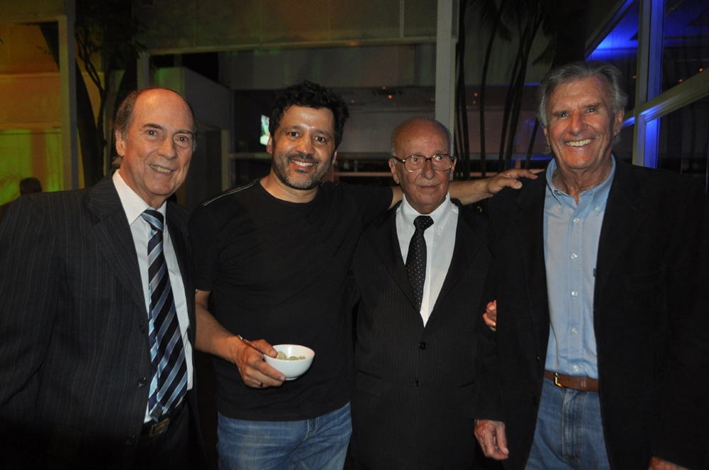 Luiz Evandro Águia, Celso Miranda, Bird Clemente e Wilsinho Fittipaldi em 11 de novembro de 2015  no Espaço Bosque, local da 19ª edição do Capacete de Ouro. Foto: Marcos Júnior/Portal TT