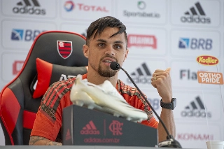 Atacante flamenguista valorizou a qualidade dos atacantes titulares do Mengão. Foto: Alexandre Vidal/Flamengo