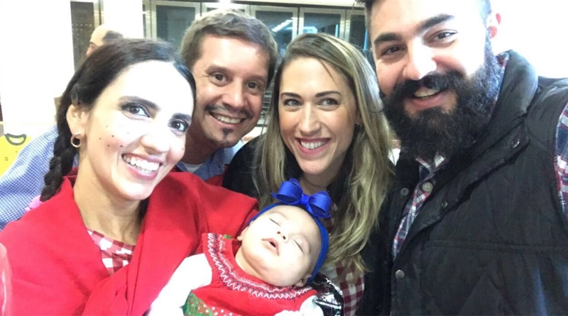 Vanessa Liborio, Sylvestre Serrano,  Lys Serrano, Cristianne Porto e Alexandre Porto