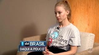 Mulher que acusa Neymar de estupro concedeu entrevista ao SBT. Foto: Reprodução/SBT