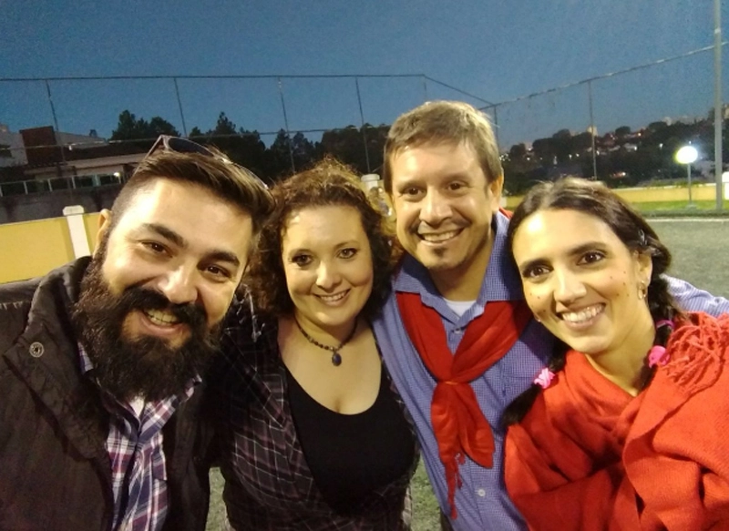 Alexandre Porto, Vanessa Haddad, Sylvestre Serrano e Vanessa Liborio