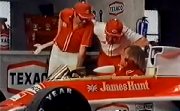O campeão da F1 em 1976 protagonizou peça publicitária da petrolífera norte-americana