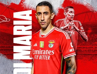 Di Maria, que hoje defende o Benfica. Foto: Divulgação