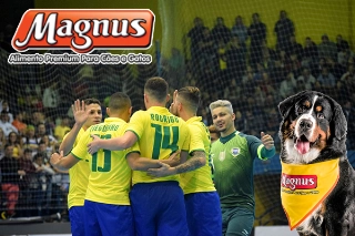 Patrocinadora master do Magnus Futsal, equipe do craque Falcão, marca de alimentos para cães e gatos se consolida como uma importante apoiadora da modalidade no país